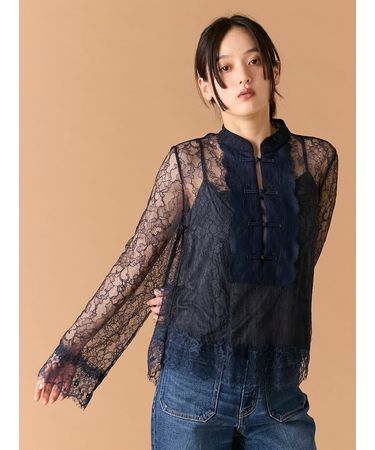 レースチャイナブラウス