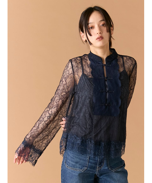 レースチャイナブラウス