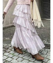ブライトシアーラッフルスカート