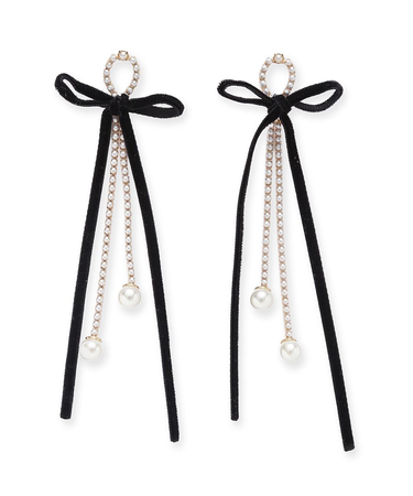 ベルベットリボンピアス