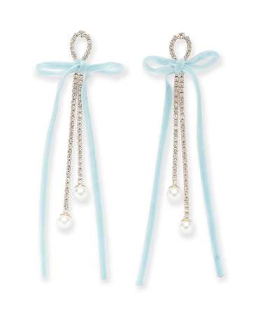 ベルベットリボンピアス