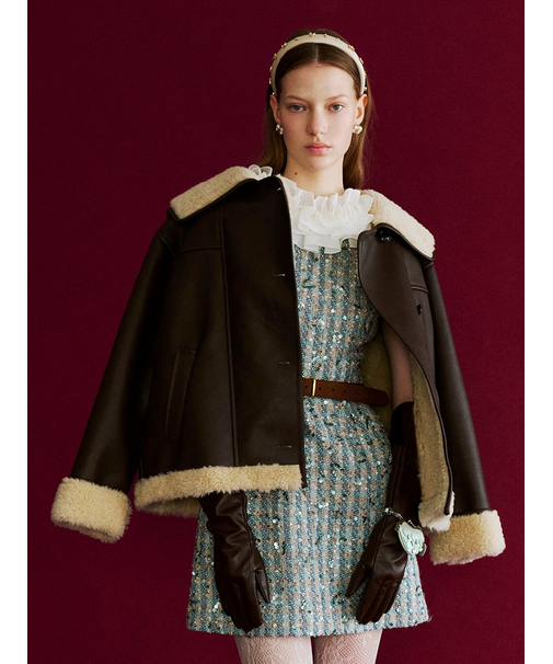 ビックカラーボアジャケット