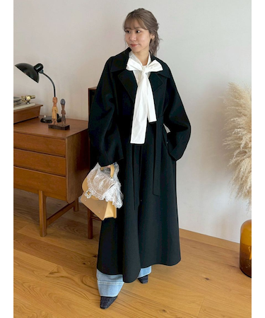 ステンカラーリバーコート