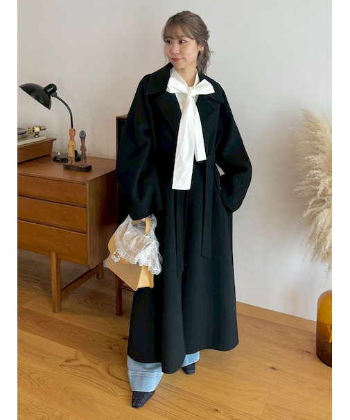 ステンカラーリバーコート