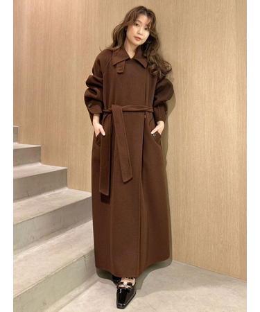 ステンカラーリバーコート