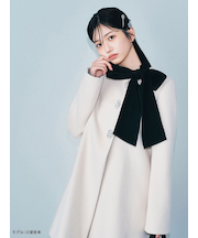 【WEB限定カラー】[L.B CANDY STOCK]Aラインビジューリボンコート