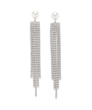 ビジューロングピアス