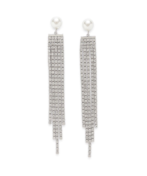 ビジューロングピアス