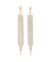 ビジューロングピアス