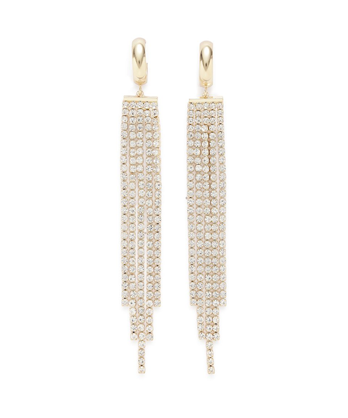 ビジューロングピアス