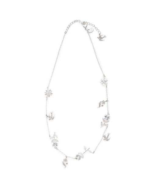 Lilywingビジューフラワーネックレス