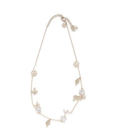 Lilywingビジューフラワーネックレス