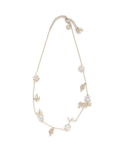 Lilywingビジューフラワーネックレス