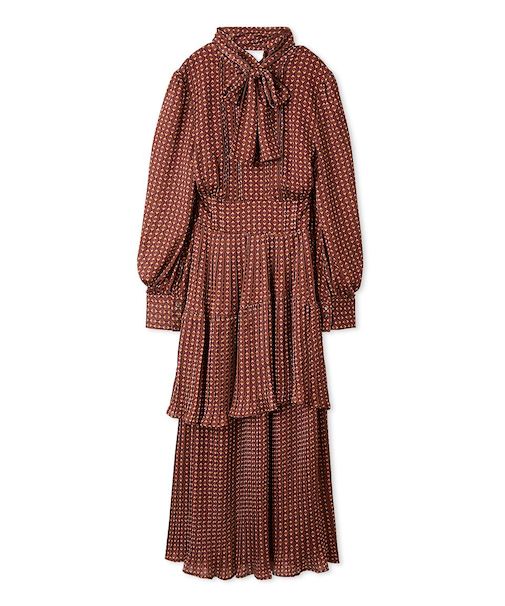 2wayボウタイプリーツワンピース