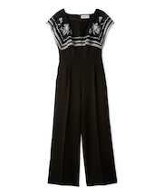 レースカラーコンビネゾン