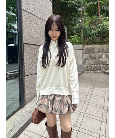 ニットドッキングバルーンワンピース