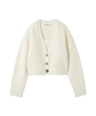 [L.B CANDY STOCK]アンサンブルビジューニット