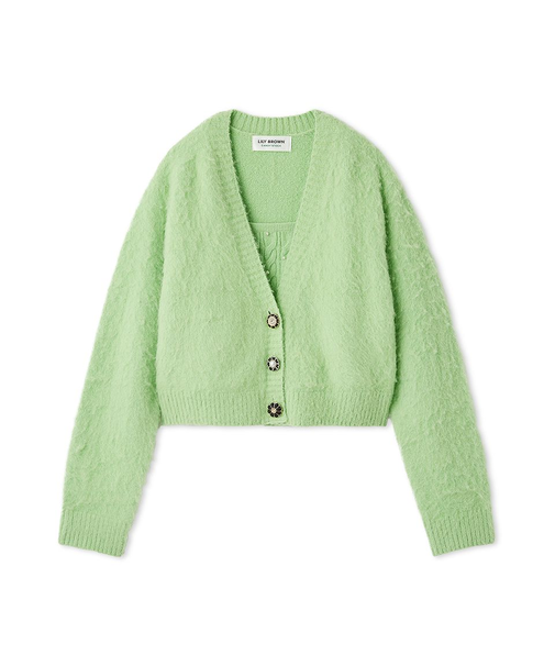 [L.B CANDY STOCK]アンサンブルビジューニット