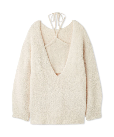 カーリーモヘアビスチェセットチュニック