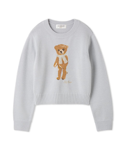 【WEB・一部店舗限定カラー】Lily Bearフリンジマフラーニットトップス