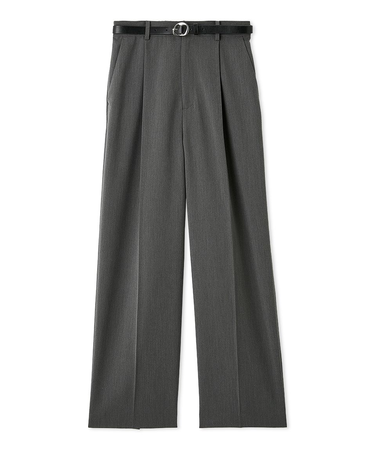 ベルト付きバックスリットパンツ