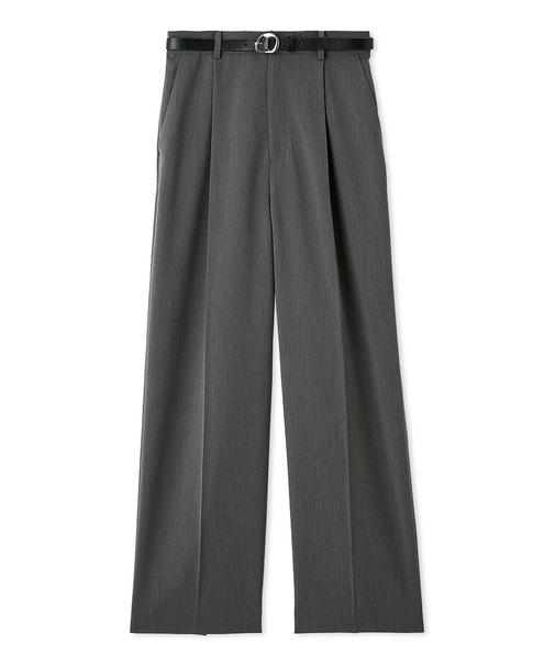 ベルト付きバックスリットパンツ