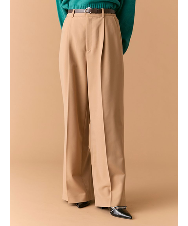 ベルト付きバックスリットパンツ