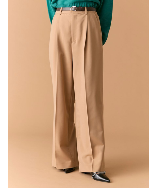 ベルト付きバックスリットパンツ