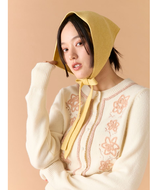 ニットリボンバブーシュカ