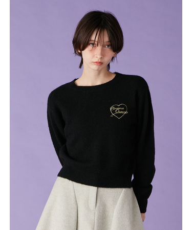 CINEMA QUEEN"ニットトップス