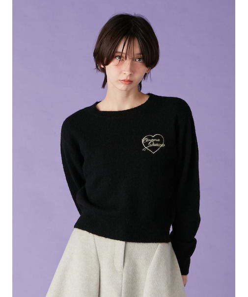 CINEMA QUEEN"ニットトップス