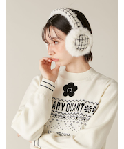 【LILY BROWN×MARY QUANT】デイジーモチーフファーイヤーマフラー(Hearts2Hearts着用)