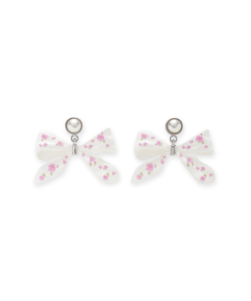 バリエーションフラワープリントピアス