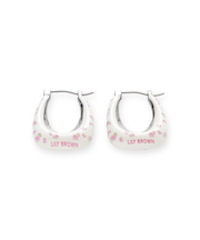 バリエーションフラワープリントピアス