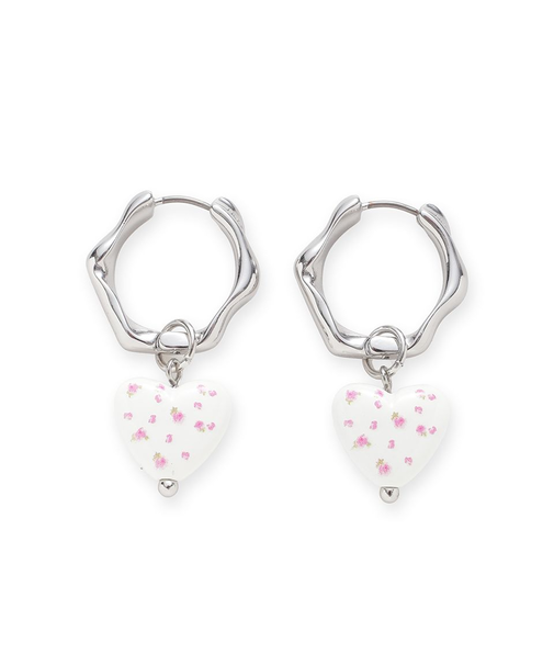 バリエーションフラワープリントピアス