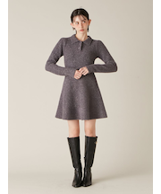 ラメニットワンピース