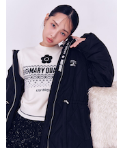 【LILY BROWN×MARY QUANT】デイジーチャーム付きキルトダウンミドルコート(Hearts2Hearts着用)