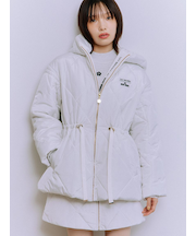 【LILY BROWN×MARY QUANT】デイジーチャーム付きキルトダウンミドルコート(Hearts2Hearts着用)