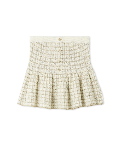 ツイードニットペプラムビスチェ