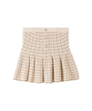 ツイードニットペプラムビスチェ