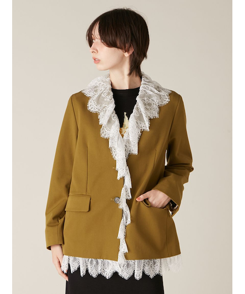 2wayヴィンテージライクレースジャケット