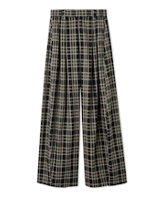 ワイドレッグタックパンツ