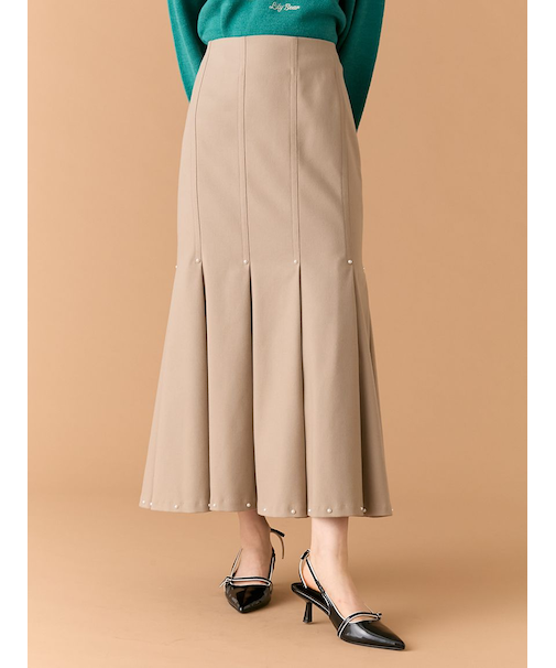 スタッズタックマーメイドスカート