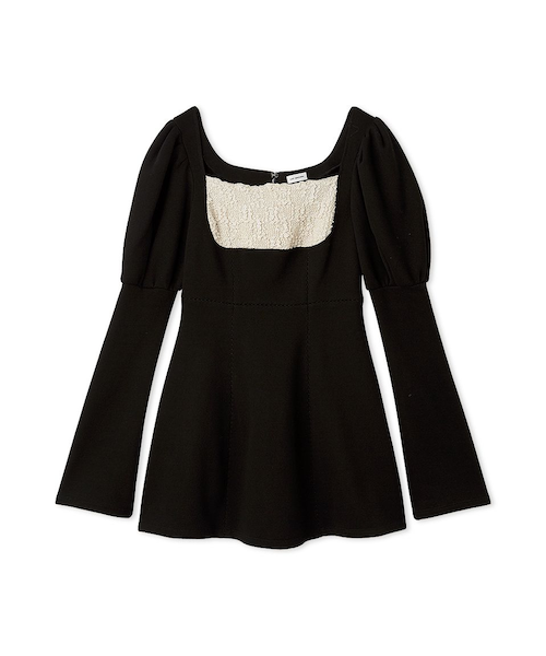 ロココ調スウェットミニワンピース｜リリーブラウンの通販｜&mall