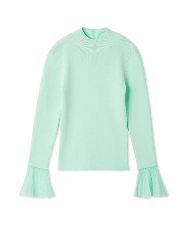 シアースリーブリブニット