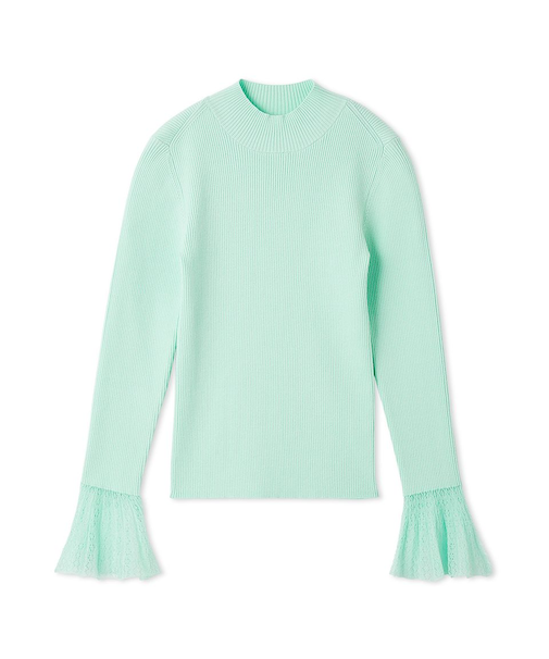 シアースリーブリブニット