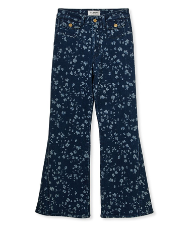 【WEB限定00サイズ】ストレッチフレアデニムパンツ