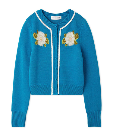 フラワーモチーフカーディガン