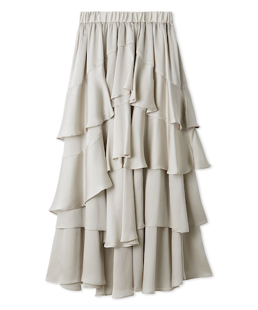 スリットティアードスカート