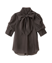 オーガンザボウタイブラウス